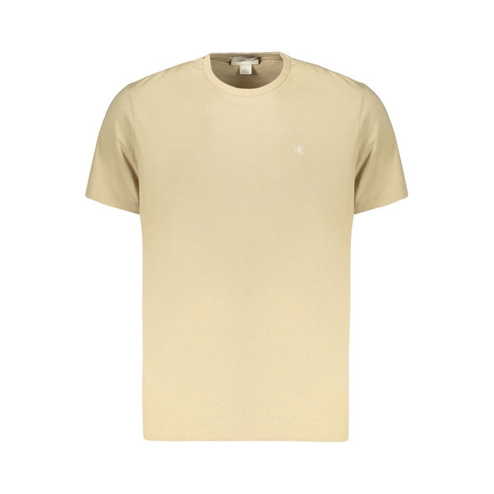 Calvin Klein Beige Cotton Men's T-Shirt
