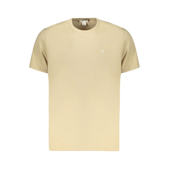 Calvin Klein Beige Cotton Men's T-Shirt