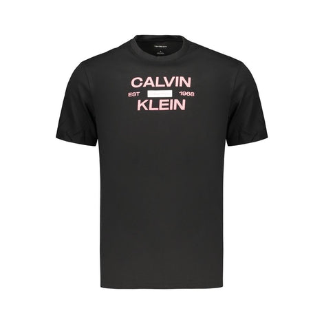 Calvin Klein Black Cotton Men's T-Shirt