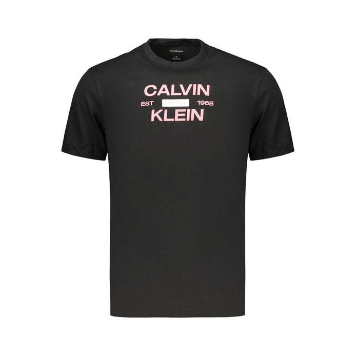 Calvin Klein Black Cotton Men's T-Shirt