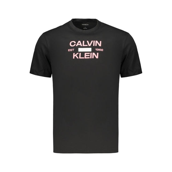 Calvin Klein Black Cotton Men's T-Shirt
