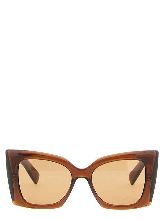 Saint Laurent M119 Blaze Crystal Brown Acetate Sunglasses