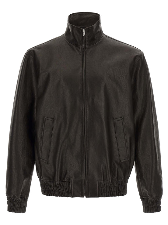Valentino Garavani Black Calfskin Leather Jacket
