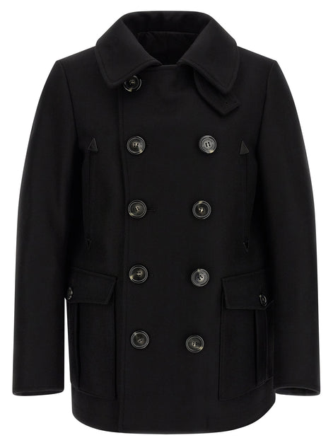 Dsquared² Black Wool Coat