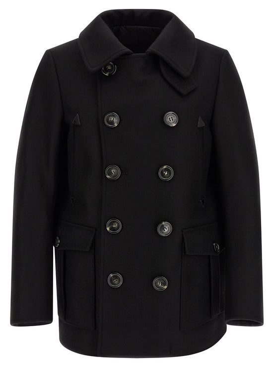 Dsquared² Black Wool Coat