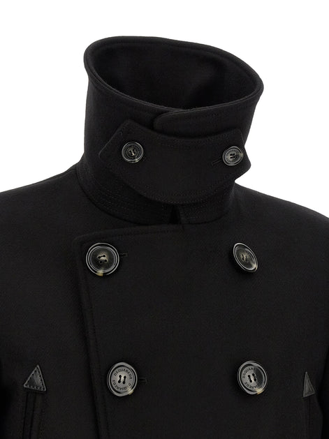 Dsquared² Black Wool Coat