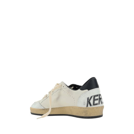 Golden Goose White Calf Leather Bos Taurus Athletic Sneakers