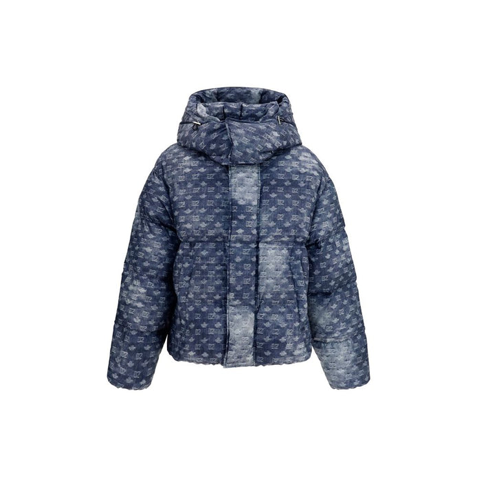 Dsquared² Blue Polyester Full-Length Jacket