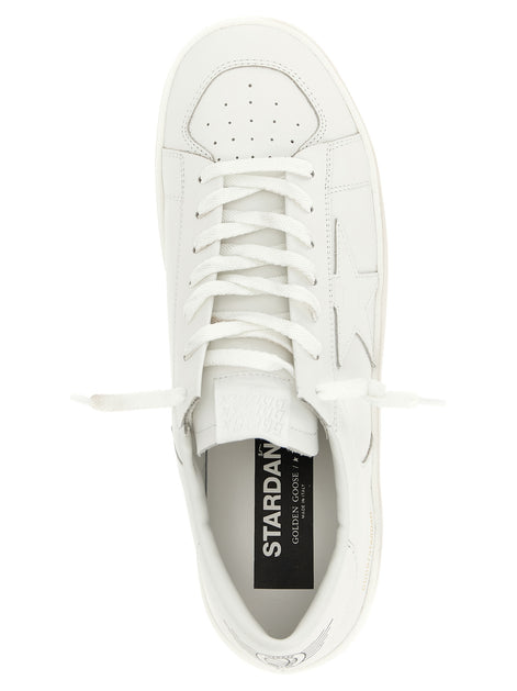 Golden Goose White Cowhide Low Top Sneakers