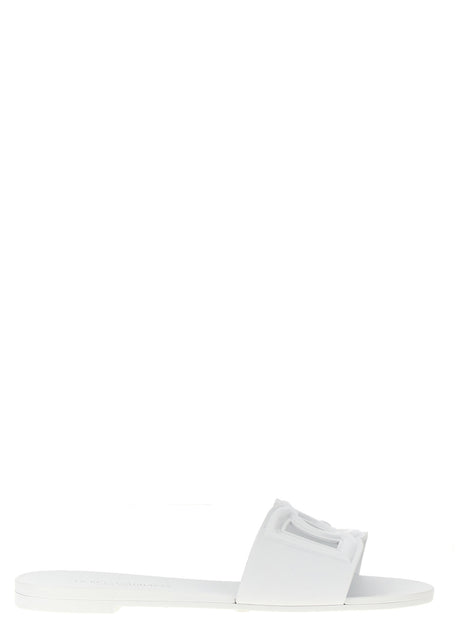Dolce & Gabbana White Plastic Slides