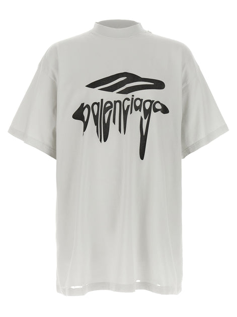 Balenciaga White Cotton T-Shirt