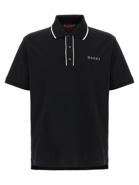 Gucci Bicolor Cotton Polo Shirt