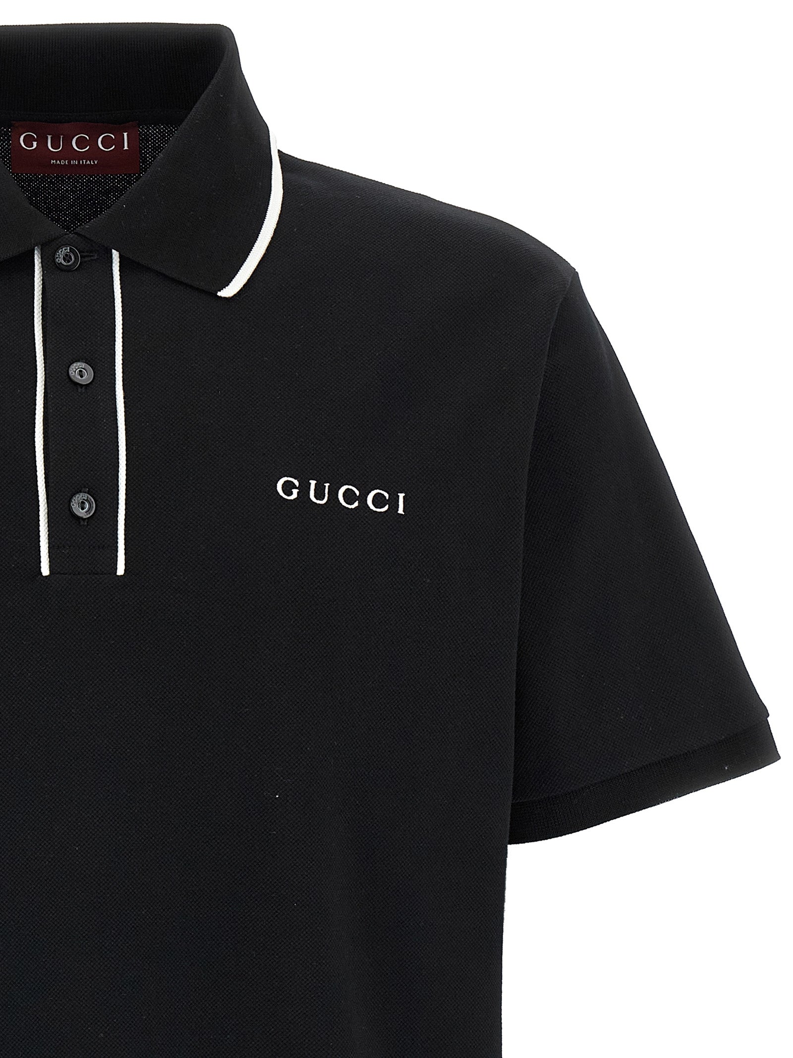 Gucci Bicolor Cotton Polo Shirt