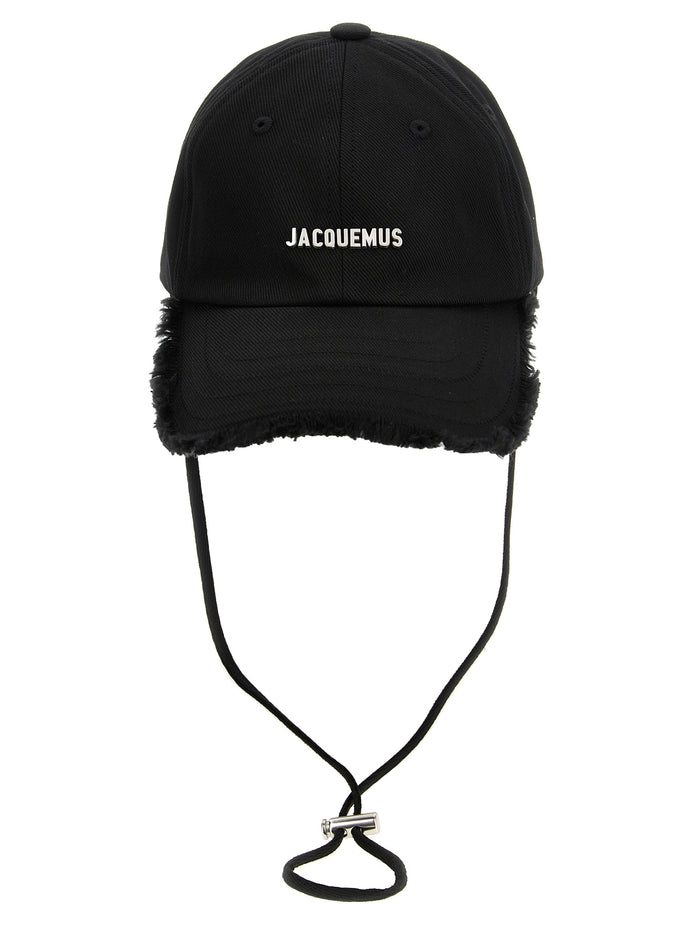 Jacquemus Black Cotton Cap (Baseball Hat)