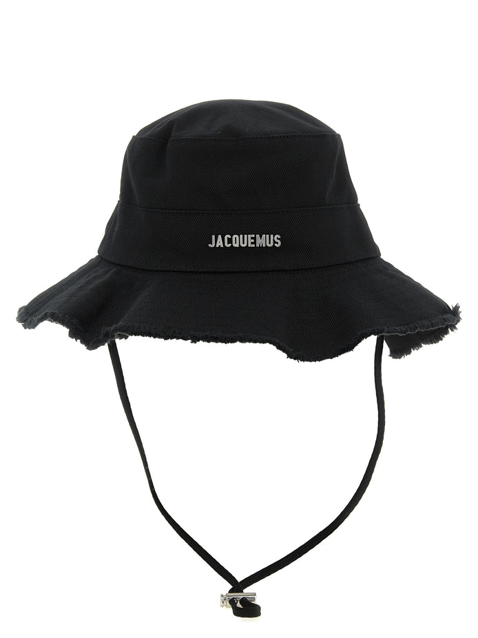 Jacquemus Black Cotton Bucket Hat