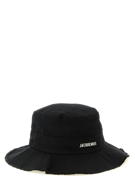 Jacquemus Black Cotton Bucket Hat