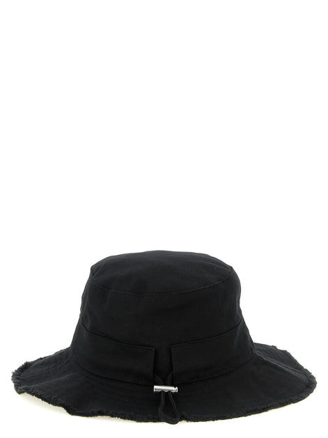 Jacquemus Black Cotton Bucket Hat