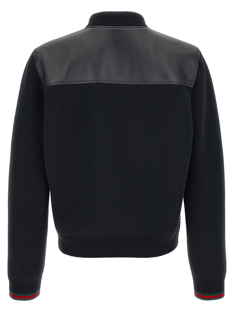 Gucci Blue Lamb Leather Leather Jacket