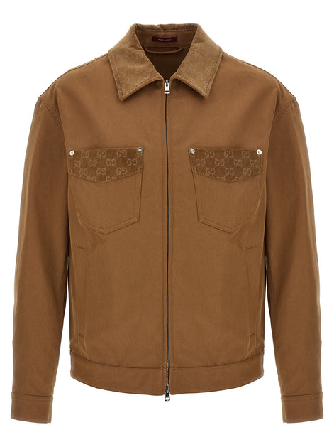 Gucci Brown Cotton Full-Length Jacket