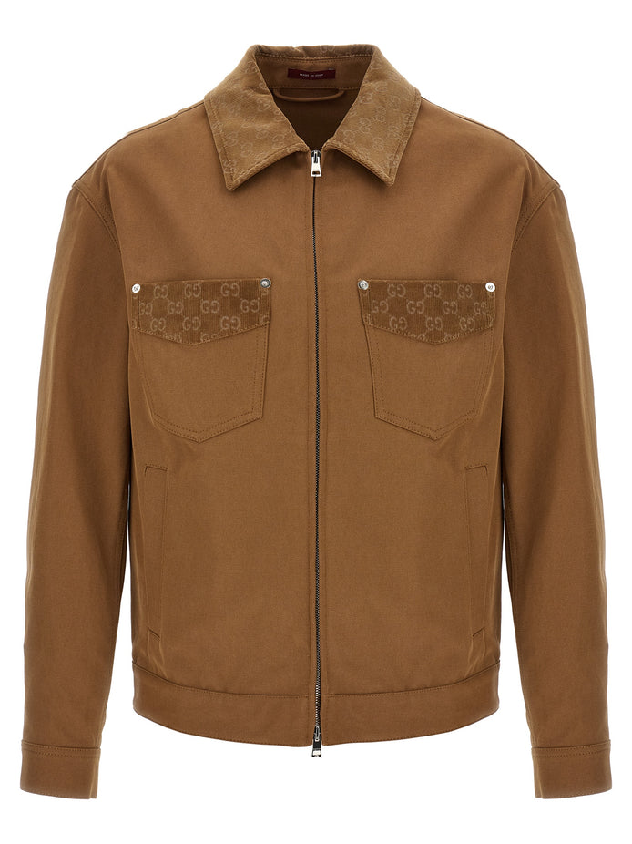 Gucci Brown Cotton Full-Length Jacket