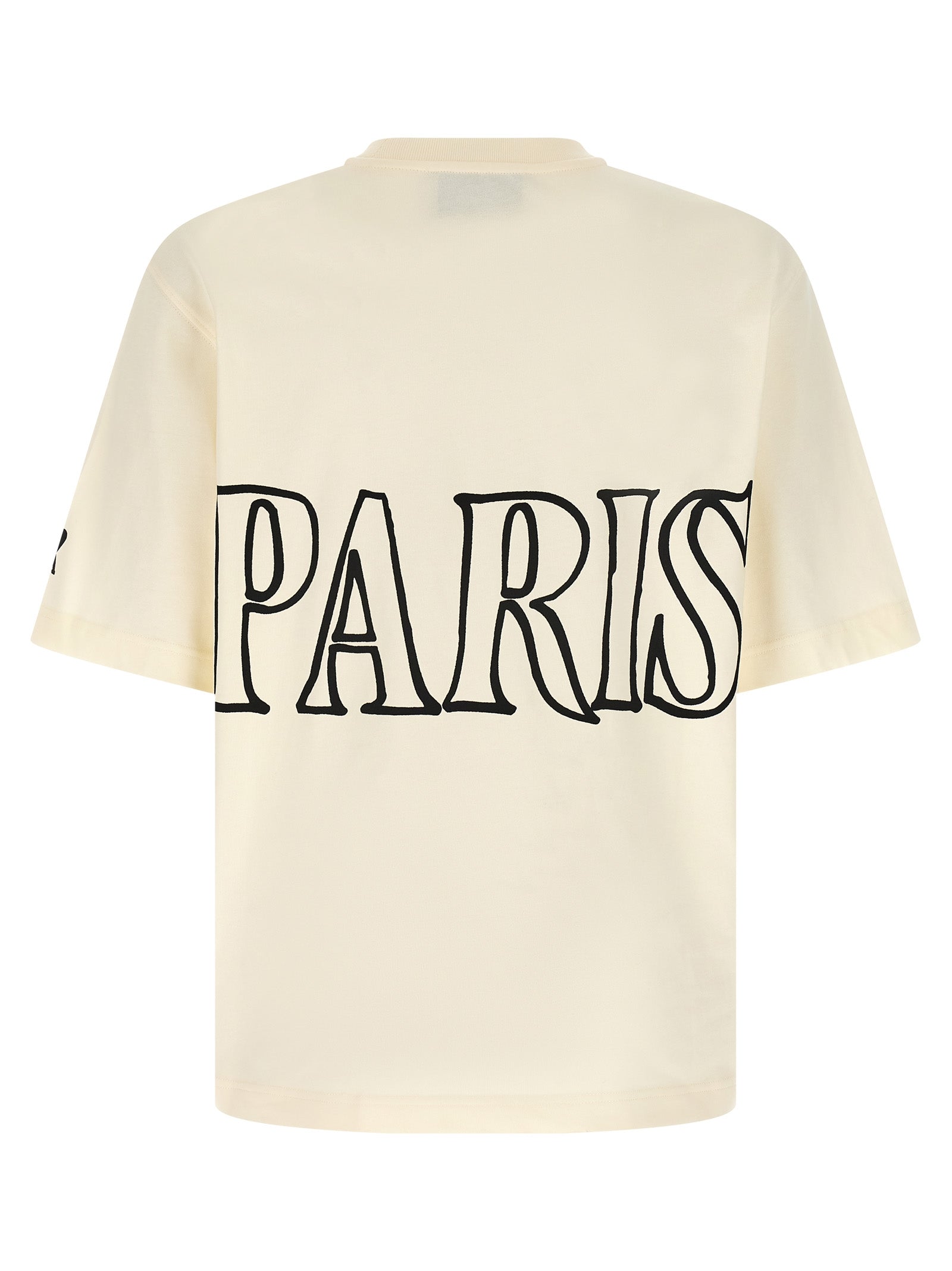Ami Paris Beige Cotton T-Shirt