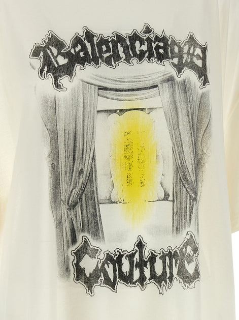 Balenciaga White Cotton T-Shirt