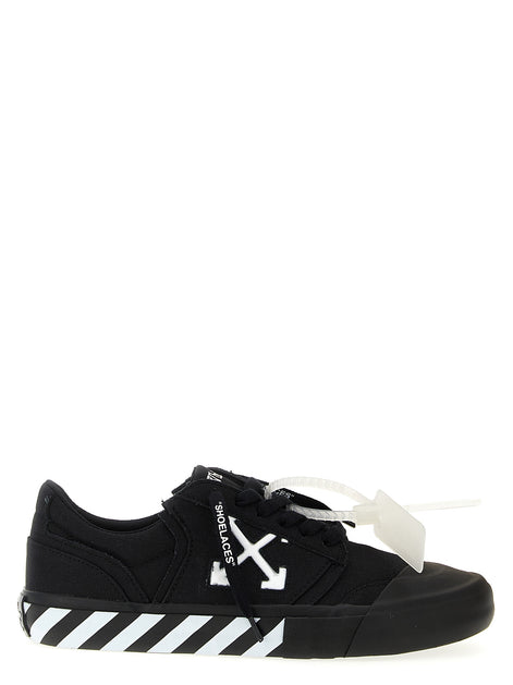Off-White Bicolor Cotton Low Top Sneakers