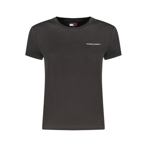Tommy Hilfiger Black Cotton Womens T-Shirt