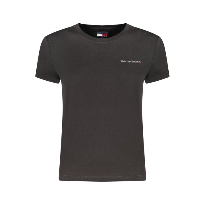 Tommy Hilfiger Black Cotton Womens T-Shirt