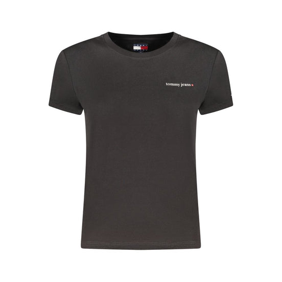 Tommy Hilfiger Black Cotton Womens T-Shirt