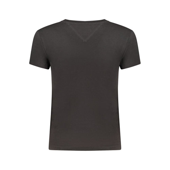 Tommy Hilfiger Black Cotton Womens T-Shirt