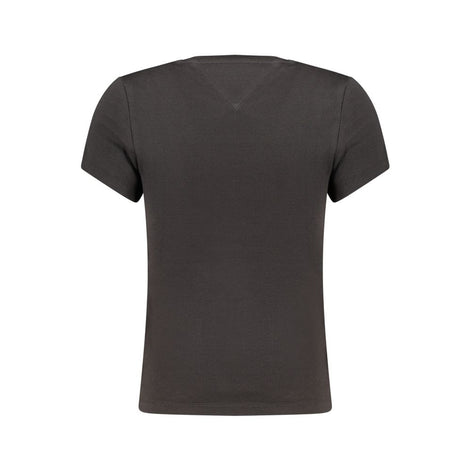 Tommy Hilfiger Black Cotton Women's T-Shirt