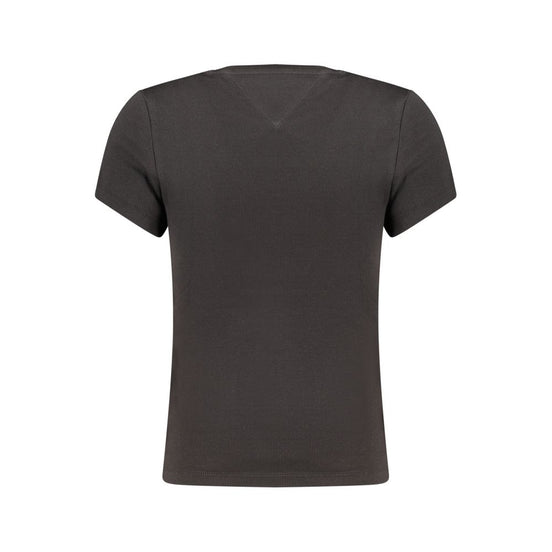 Tommy Hilfiger Black Cotton Women's T-Shirt