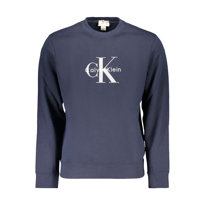Calvin Klein Blue Cotton Men's Sweatshirt