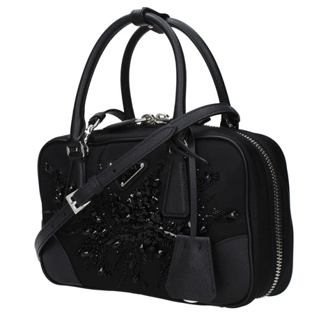 Prada Black Fabric Handbag