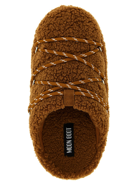Moon Boot Brown Polyester Slippers