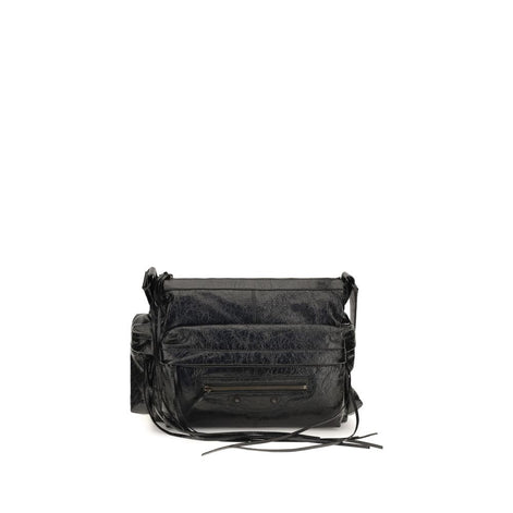 Balenciaga Black Lamb Ovis Aries Aries Shoulder Bag