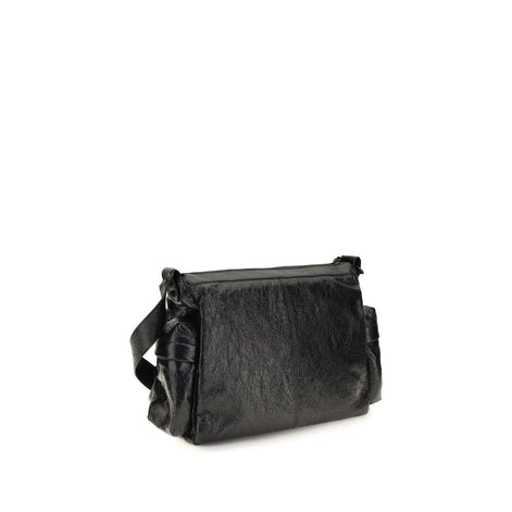 Balenciaga Black Lamb Ovis Aries Aries Shoulder Bag