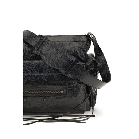 Balenciaga Black Lamb Ovis Aries Aries Shoulder Bag