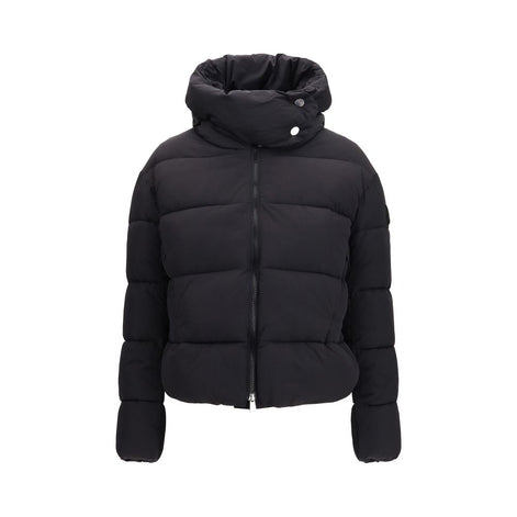 PINKO Black Nylon Full-Length Jacket