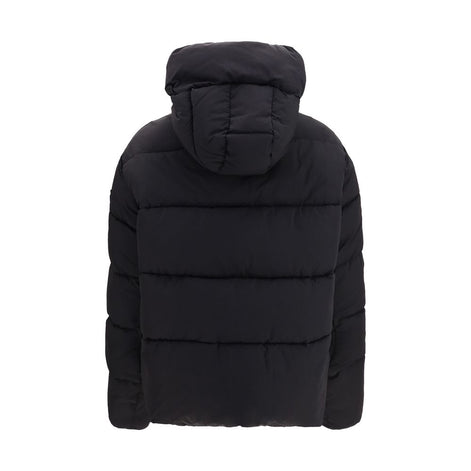 PINKO Black Nylon Full-Length Jacket