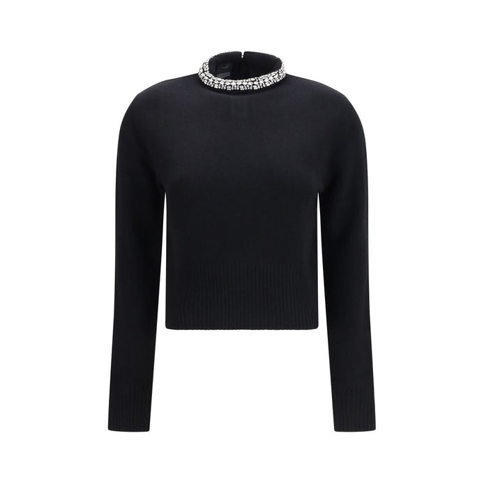 PINKO Black Wool Oves Aries Sweatshirt