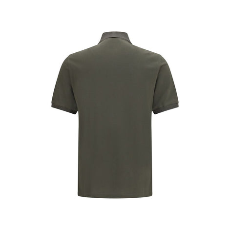Brunello Cucinelli Bicolor Cotton Polo Shirt