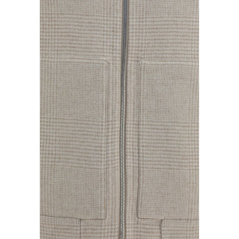 Brunello Cucinelli Beige Cashmere Full-Length Jacket