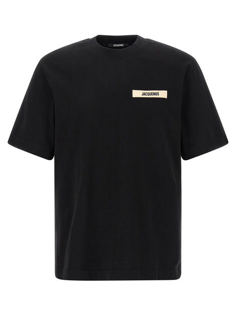 Jacquemus Black Cotton T-Shirt