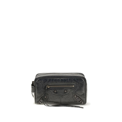 Balenciaga Black Lamb Ovis Aries Aries Wallet