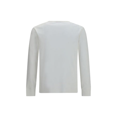 Burberry White Cotton Long Sleeve T-Shirt