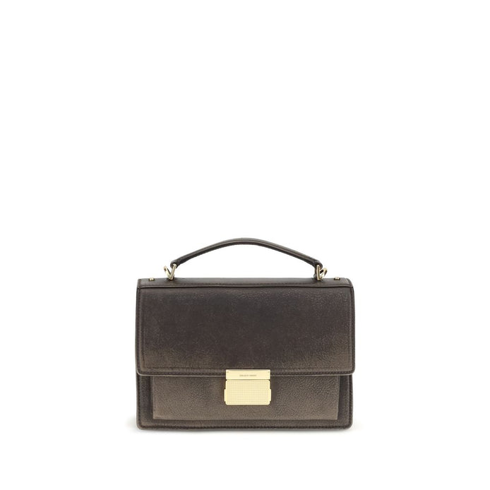 Golden Goose Brown Calf Leather Bos Taurus Handbag