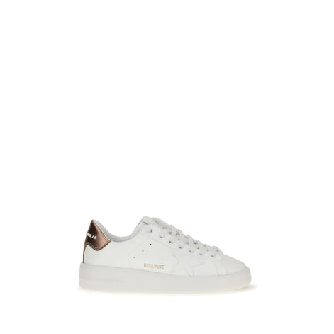 Golden Goose Pure Star White Leather Low Top Sneakers