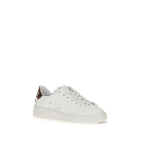 Golden Goose Pure Star White Leather Low Top Sneakers